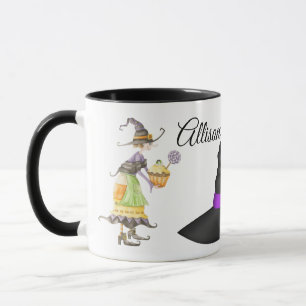 Caneca personalizada da bruxa do Dia das Bruxas