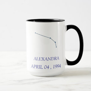 Caneca Personalizada da Constelação de Áries - Zod
