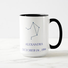 Caneca Personalizada da Constelação de Libra - Zod