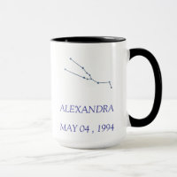 Caneca Personalizada da Constelação de Touro - Sta