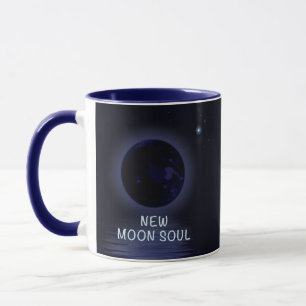 Caneca personalizada da fase da lua nova