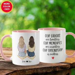 Caneca Personalizada da Melhor Amiga para Mulheres