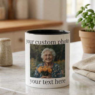 Caneca Personalizada da Vovó Presente de Foto Cust