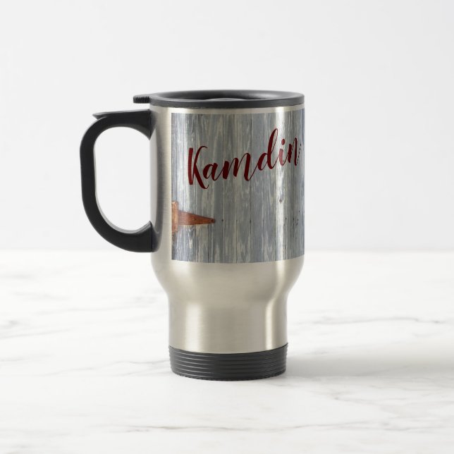 Caneca personalizada de 15 onças de café Lava bran (Esquerda)
