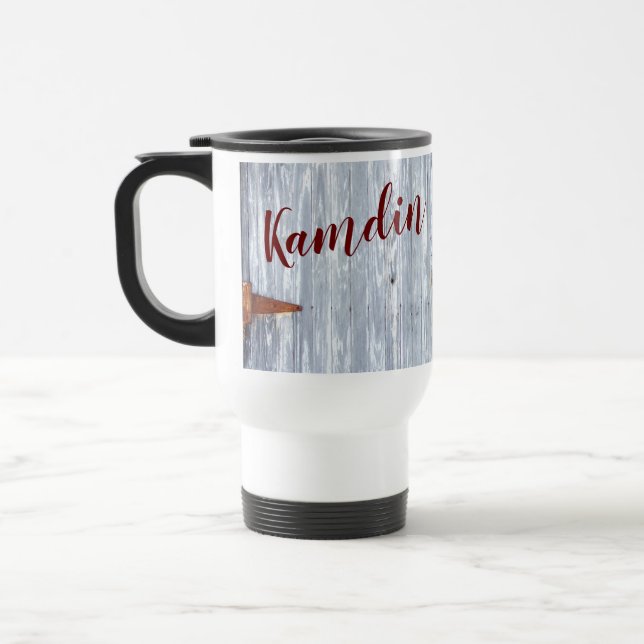 Caneca personalizada de 15 onças de café Lava bran (Esquerda)