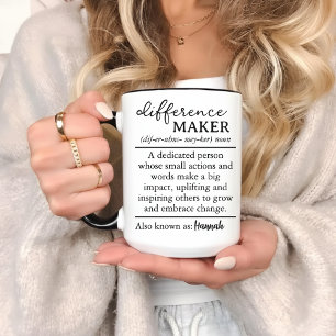 Caneca personalizada de agradecimento atencioso co