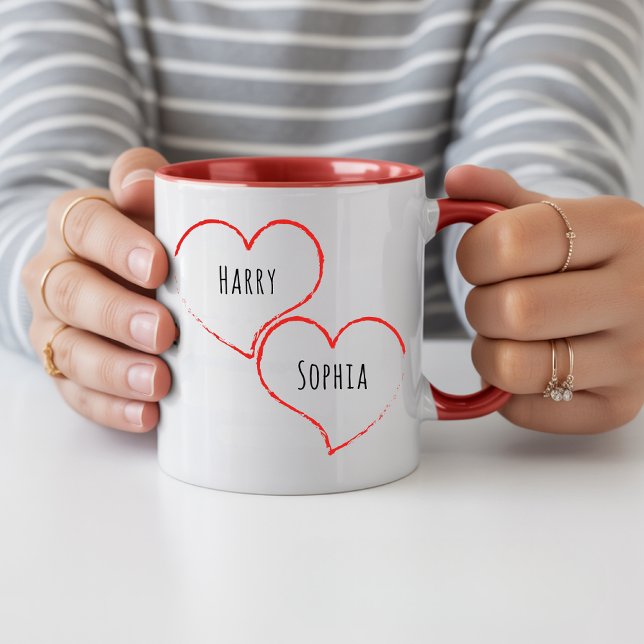 Caneca Personalizada de Amor como Presente para Na (Cute Custom Mug Gift for Couples and Girlfriends, Romantic Couples Mug Gift for Boyfriends)