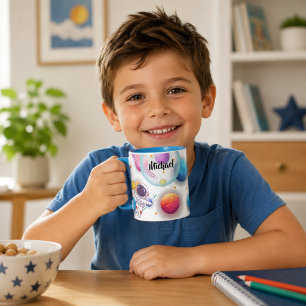 Caneca Personalizada de Astronauta e Planetas para