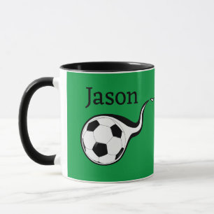 Caneca Personalizada de Café com Tema de Futebol E