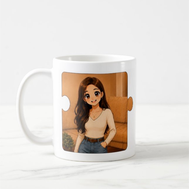 Caneca Personalizada de Café Combinando (Esquerda)