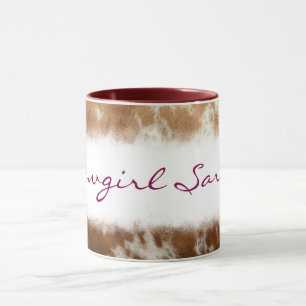 Caneca Personalizada de Couro de Vaqueira Estilo W