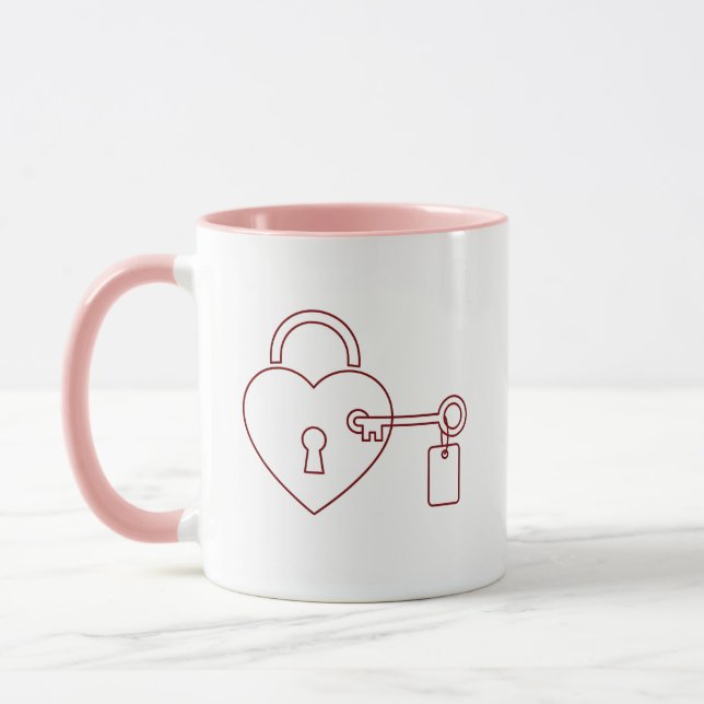 Caneca Personalizada de Dia dos Namorados com Amor (Esquerda)