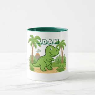 Caneca Personalizada de Dinossauro da Selva para C