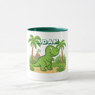 Caneca Personalizada de Dinossauro da Selva para C