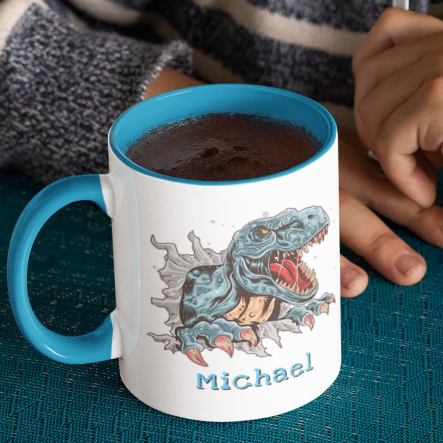 Caneca personalizada de dinossauro T-Rex (Criador carregado)
