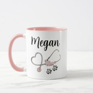 Caneca Personalizada de Enfermeira Veterinária V