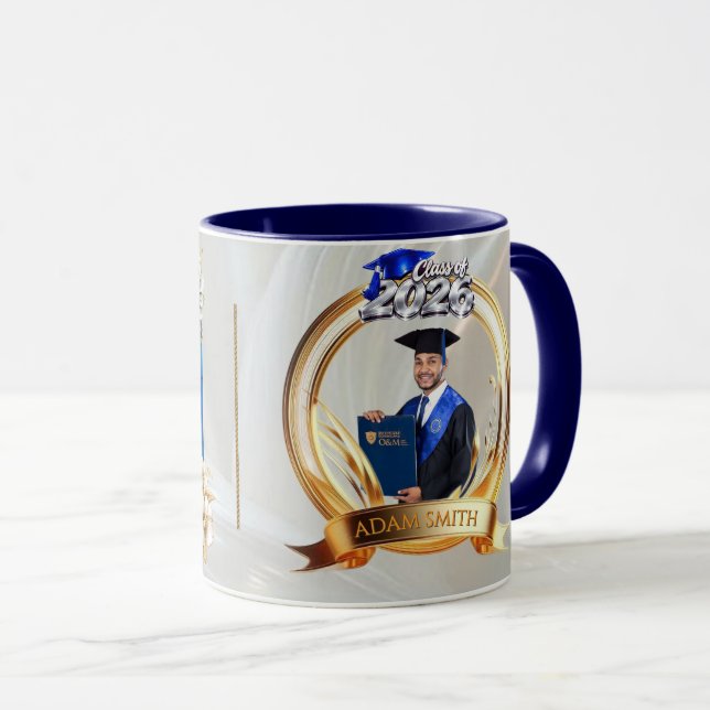 Caneca Personalizada de Formatura 2026 (Frente Esquerda)