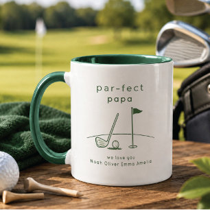 Caneca Personalizada de Golfe Papai Presente Custo