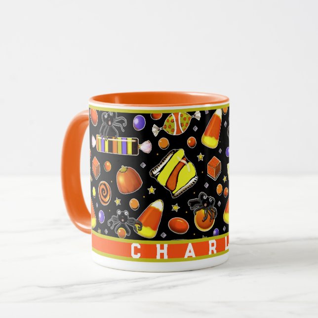 Caneca Personalizada de Halloween (Frente Esquerda)