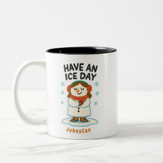 Caneca Personalizada de Inverno - "Tenha um Dia de