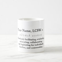 Caneca personalizada de LCSW