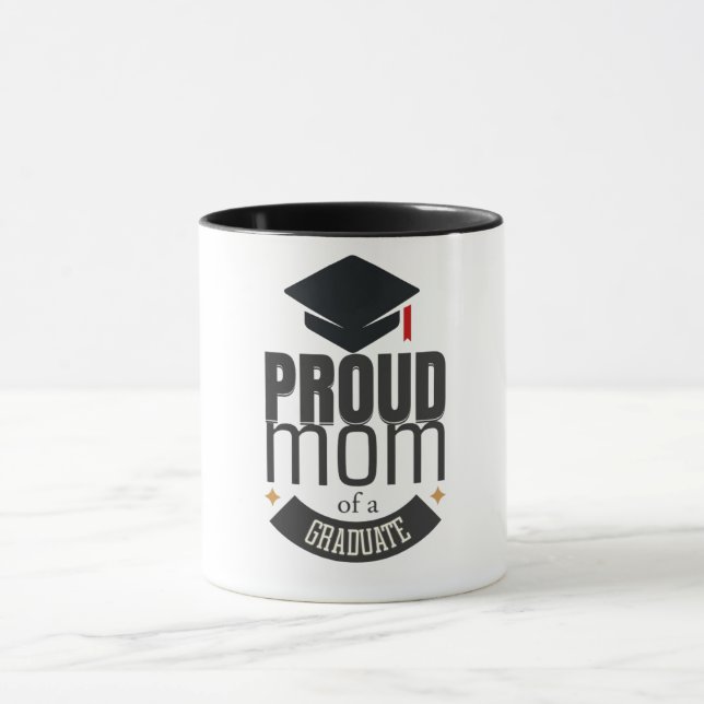 Caneca Personalizada de Mãe Orgulhosa de um Gradua (Centro)