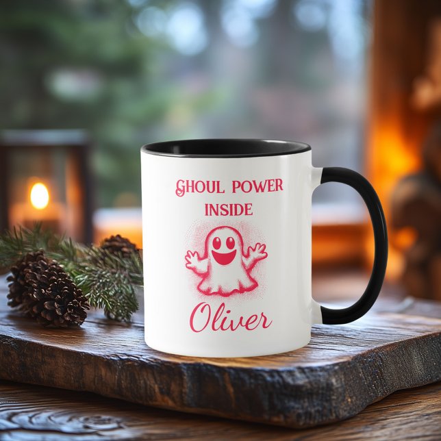 Caneca Personalizada de Neon para Halloween - Desi (Criador carregado)