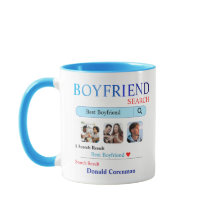 Caneca Personalizada de Pesquisa para Namorado no