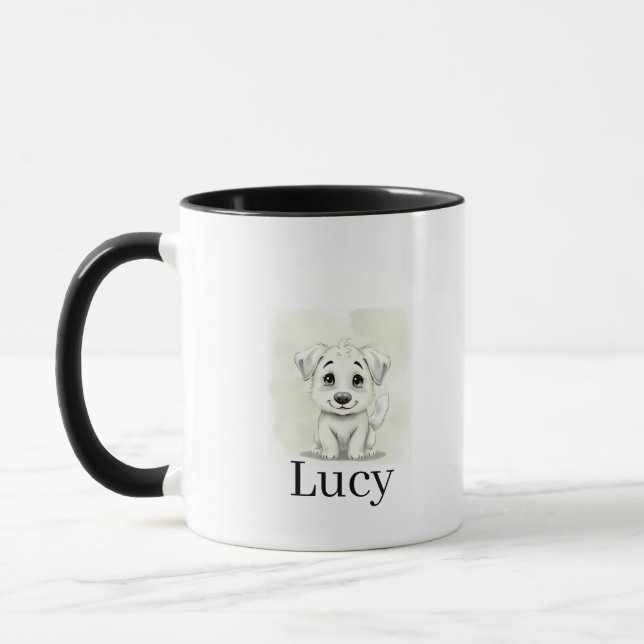 Caneca Personalizada de Pet Moderno com Tipografia (Esquerda)