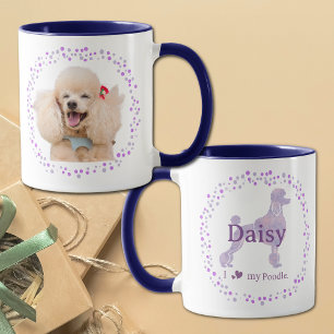 Caneca Personalizada de Poodle Lavanda