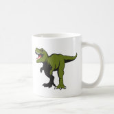Caneca De Café XX- dinossauro de T-Rex que come desenhos animados