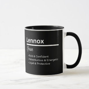 Caneca Personalizada Definição de Nome de Menino L