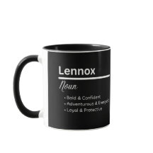 Caneca Personalizada Definição de Nome de Menino L