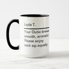 Caneca personalizada Definição de nome personaliza