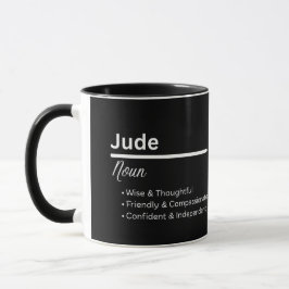 Caneca Personalizada Definição do Nome Jude Mascul