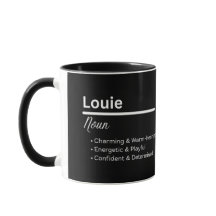 Caneca Personalizada Definição do Nome Louie para