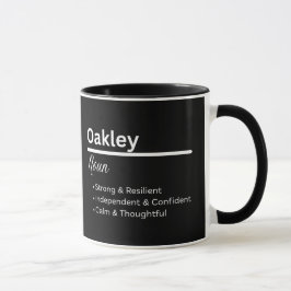 Caneca Personalizada Definição do Nome Oakley para