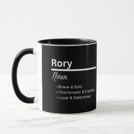 Caneca Personalizada Definição do Nome Rory Mascul