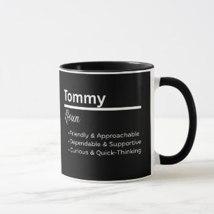 Caneca Personalizada Definição do Nome Tommy Boy