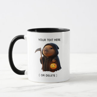 Caneca Personalizada Dia das Bruxas Capivara Ceifa