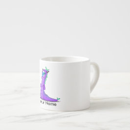 Caneca personalizada do café com "L" monstro