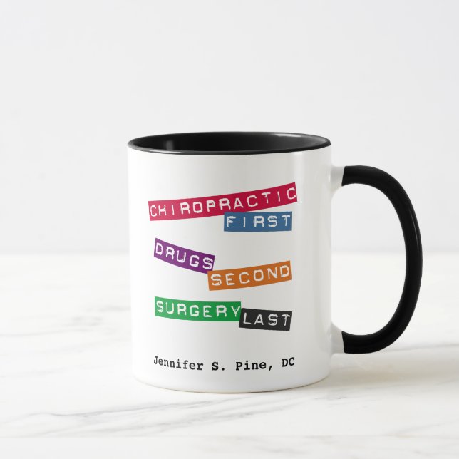 Caneca personalizada do Chiropractor (Direita)