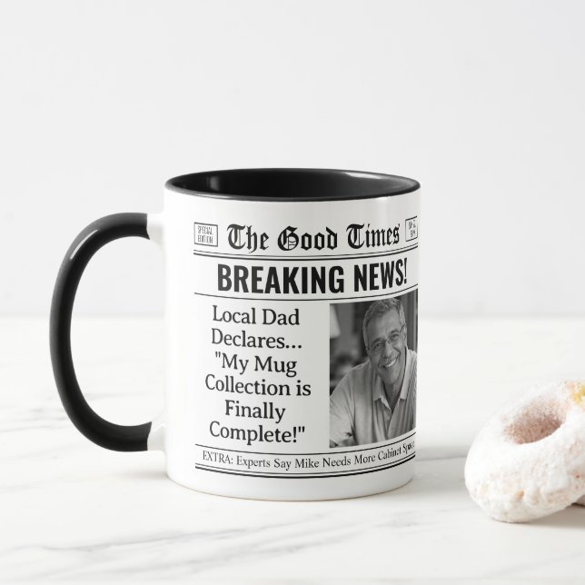 Caneca personalizada do Dia dos Pais, Presente div (Com Donut)