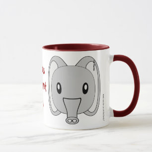 Caneca personalizada do elefante