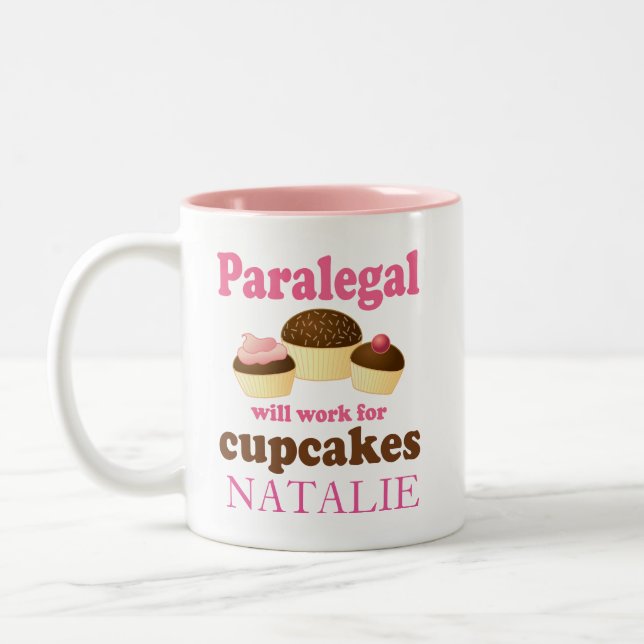 Caneca personalizada do escritório do Paralegal (Esquerda)