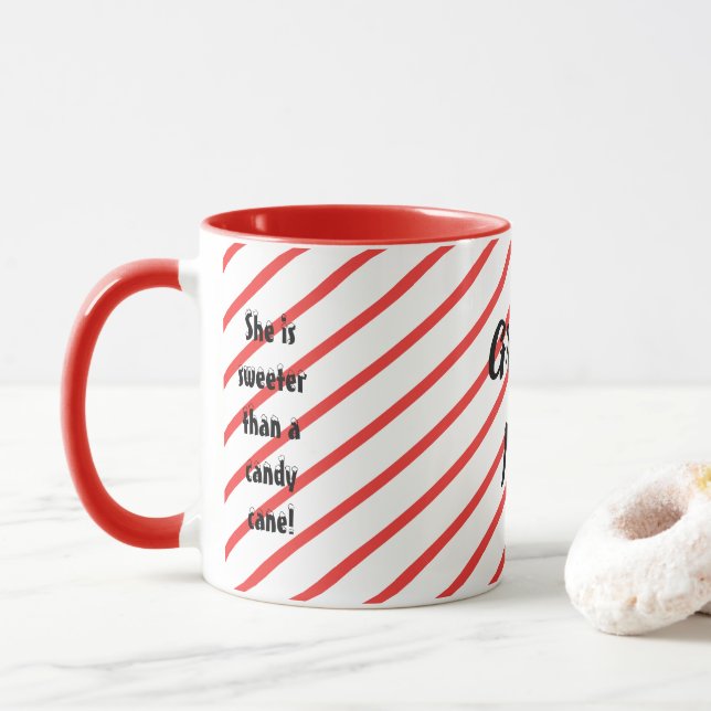 Caneca personalizada do Natal dos gramas (Com Donut)