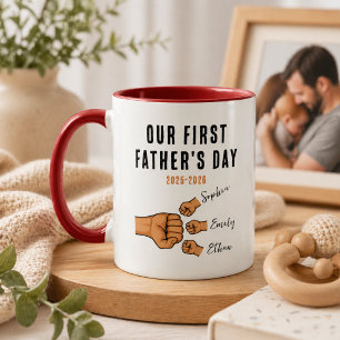 Caneca Personalizada do Nosso Primeiro Dia dos Pai