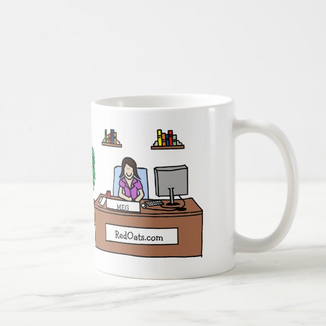 Caneca personalizada dos desenhos animados com (Direita)