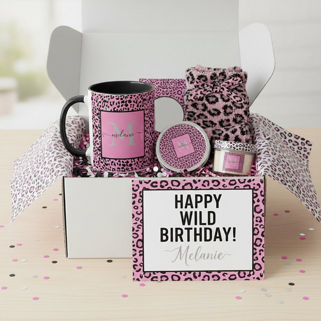 Caneca personalizada estampa animal rosa (Criador carregado)