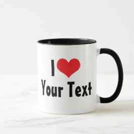 Caneca Personalizada Eu Amo (2 Lados)